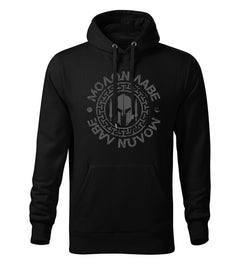 DRAGOWA ανδρικό φούτερ με κουκούλα Molon Labe 320 g/m², μαύρο