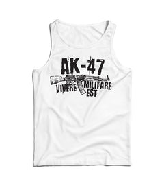 DRAGOWA moška majica brez rokavov Seneca AK-47 160 g/m², bela