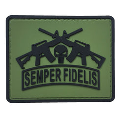 WARAGOD Semper Fidelis PVC našitek, zelena