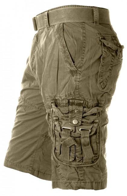 Mil-Tec Vintage къси панталон Prewash, маслинен