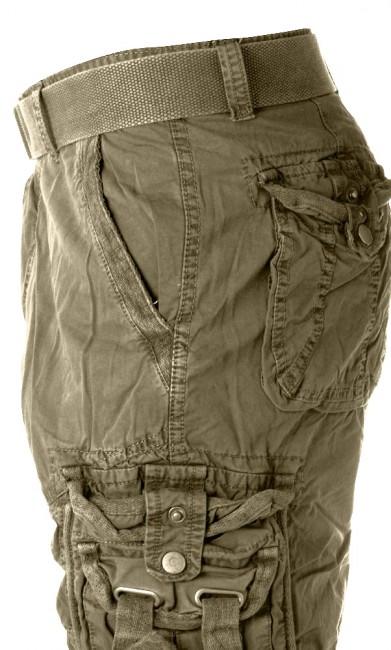 Mil-Tec Vintage къси панталон Prewash, маслинен