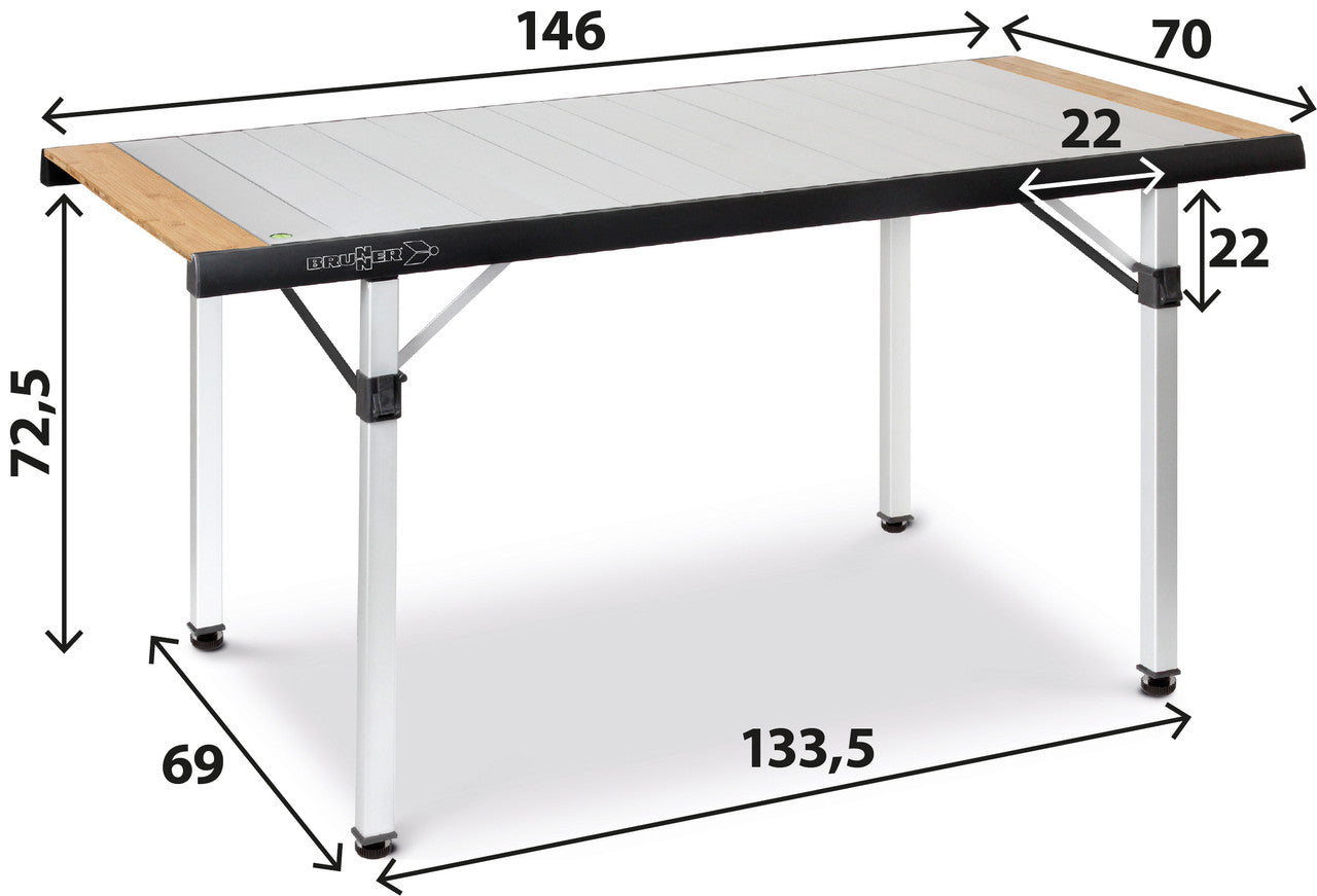 Brunner Quadra Tropic Adjustar кампингова маса 6