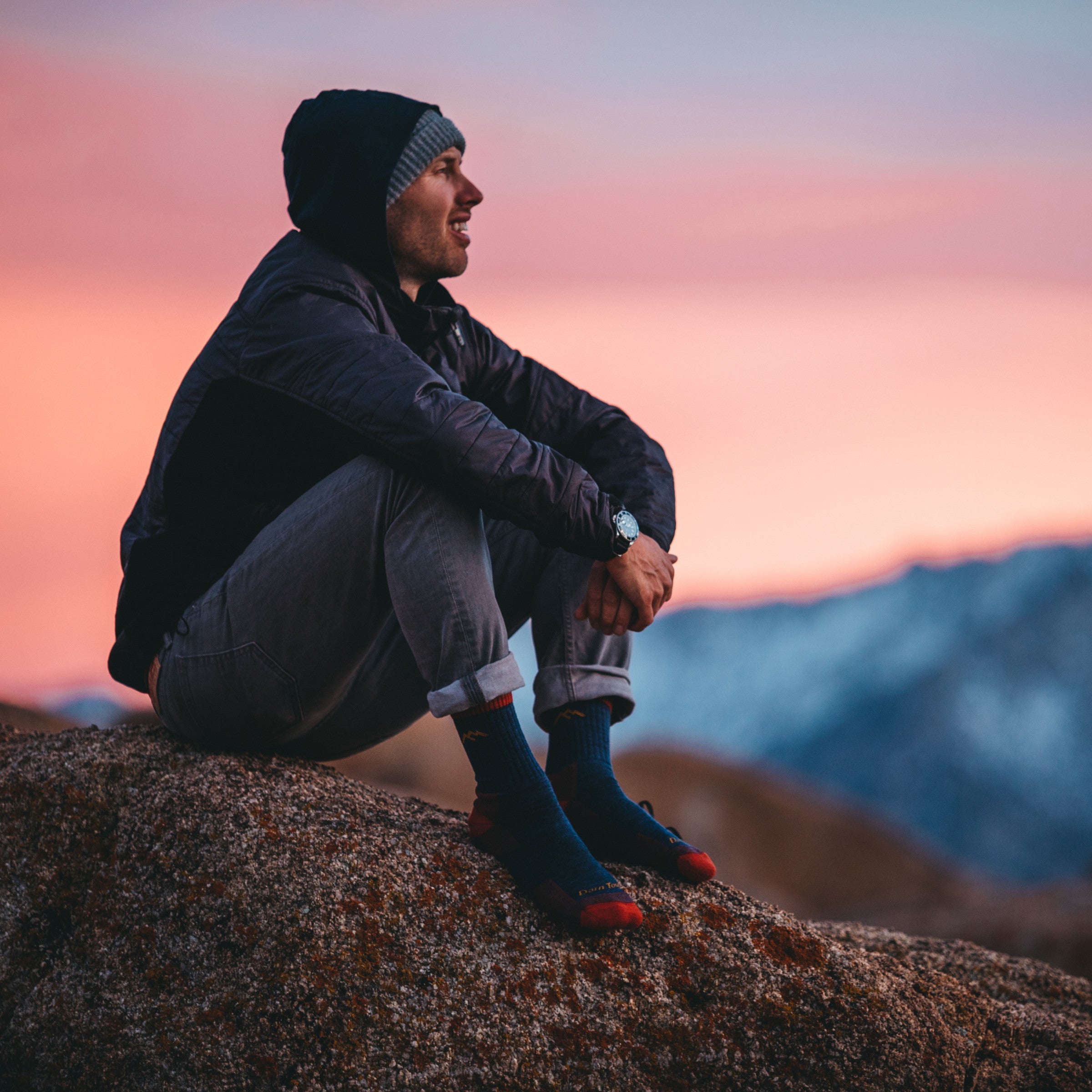 Darn Tough Hiker Micro Crew туристически чорапи с амортизация, Clover