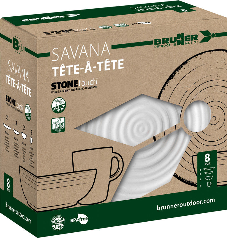 Brunner Savana комплект кухненски прибори 8бр., сив