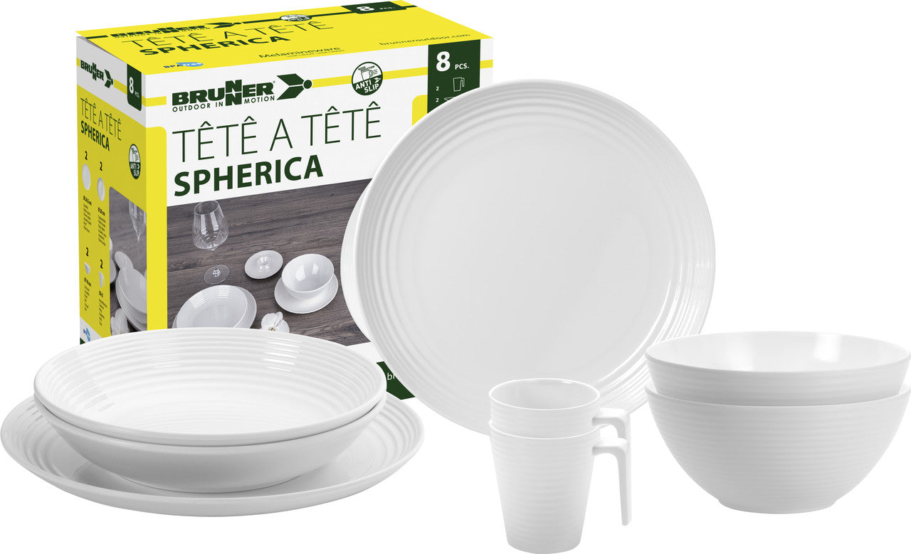 Brunner Spherica комплект кухненски прибори 8бр., бял