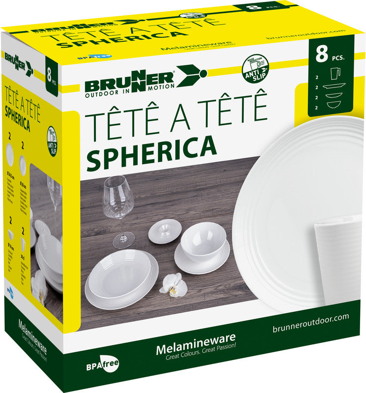Brunner Spherica комплект кухненски прибори 8бр., бял