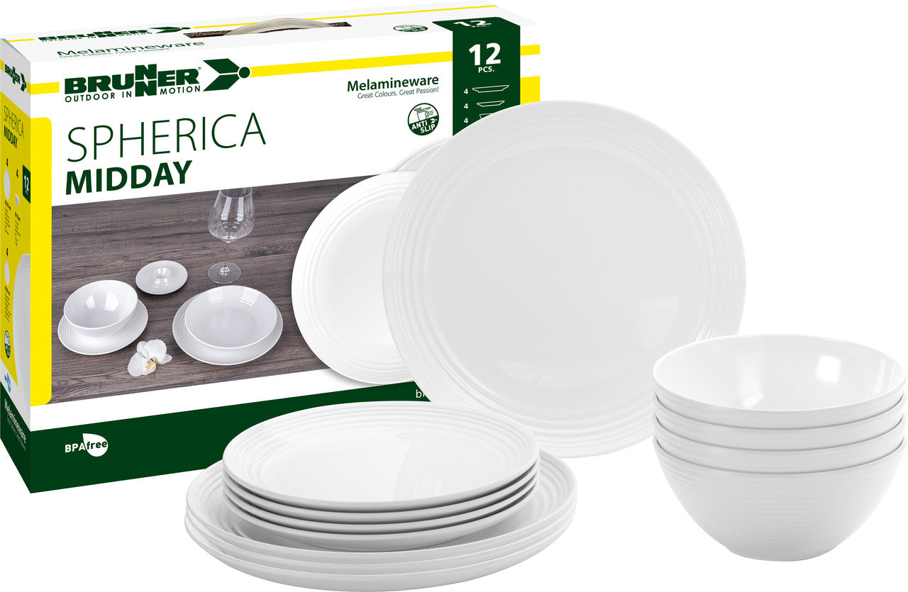 Brunner Midday Spherica комплект кухненски съдове, бял