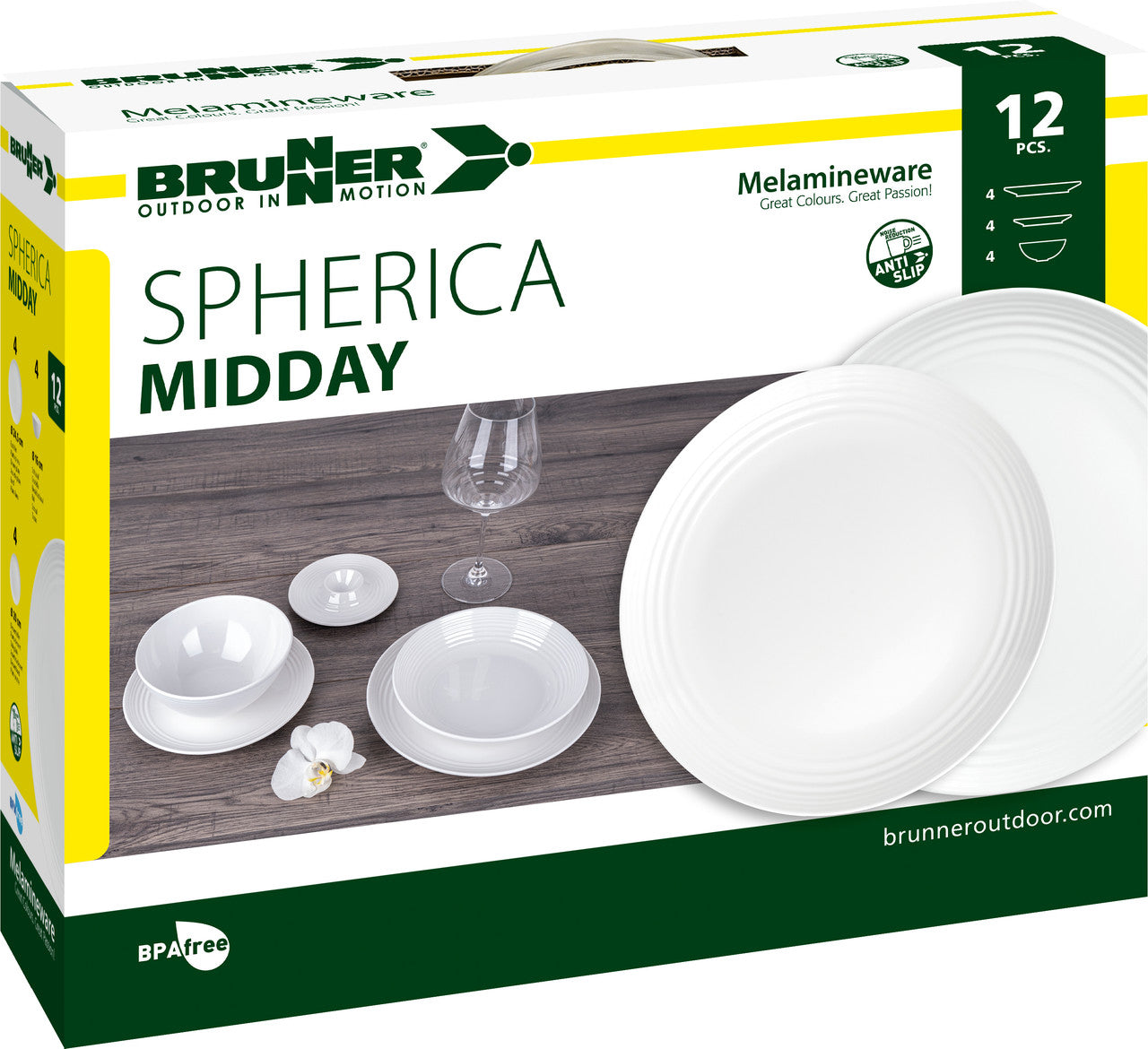 Brunner Midday Spherica комплект кухненски съдове, бял