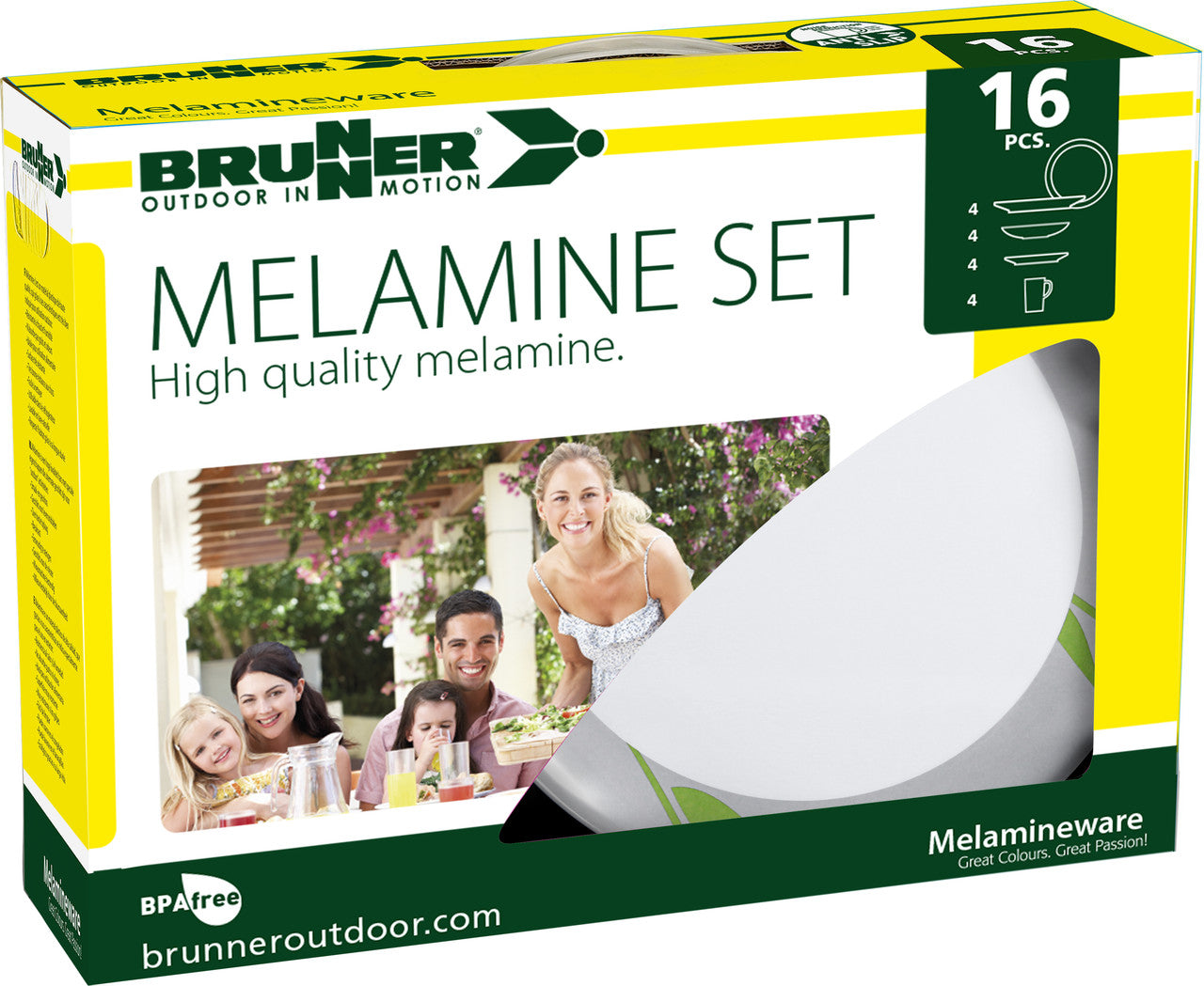 Brunner Melamine Set Tulip комплект кухненски съдове, бял