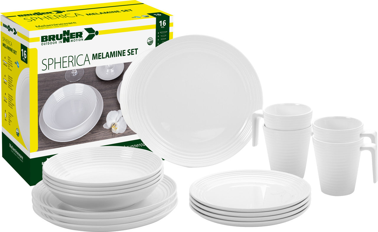 Brunner Spherica комплект кухненски съд Melamine, бял