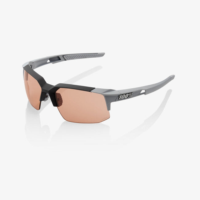 100% Speedcoupe слънчеви очила мек мат каменна сиво, HiPER корал леща, OS