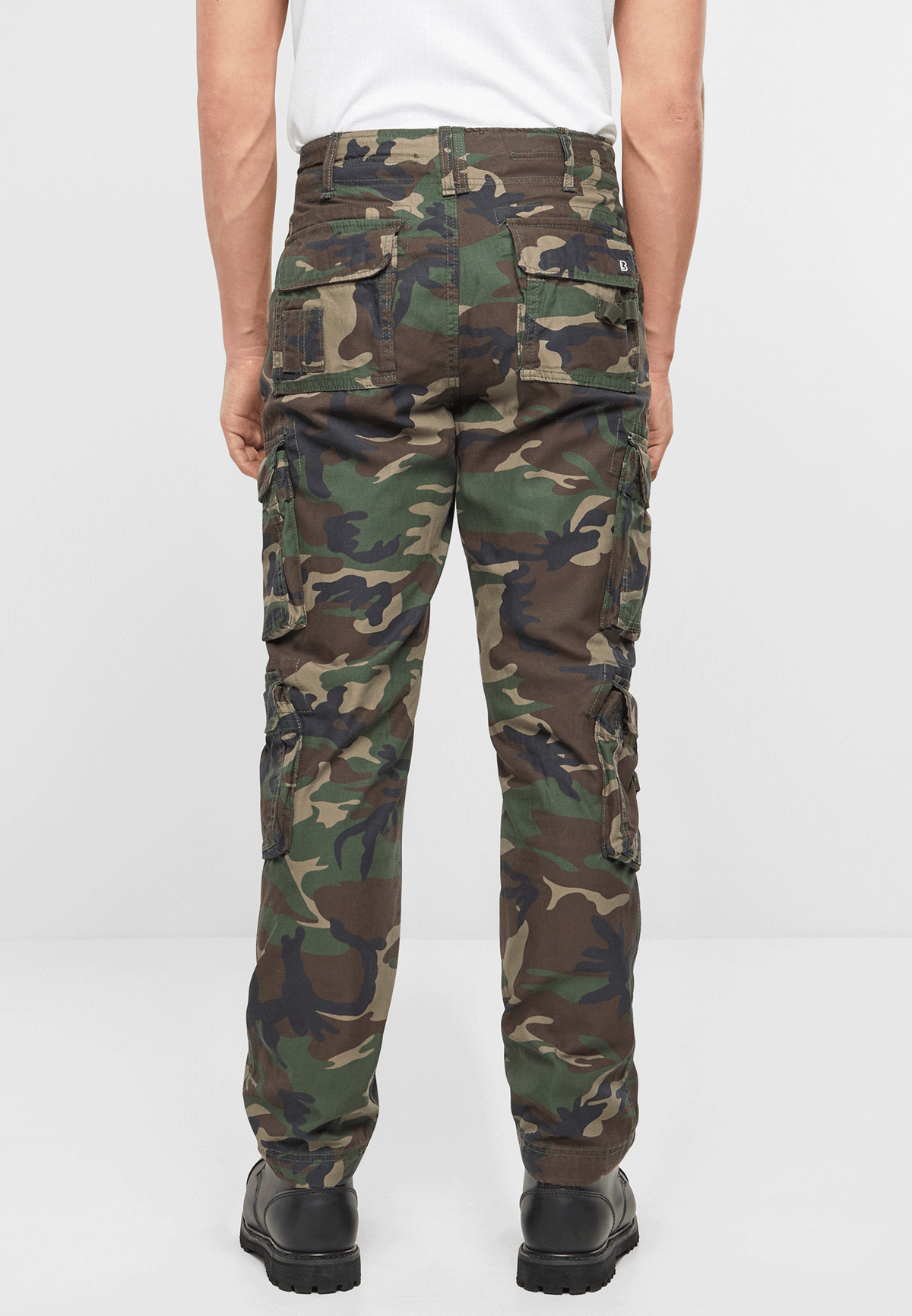Brandit Pure Slim Fit nohavice, woodland