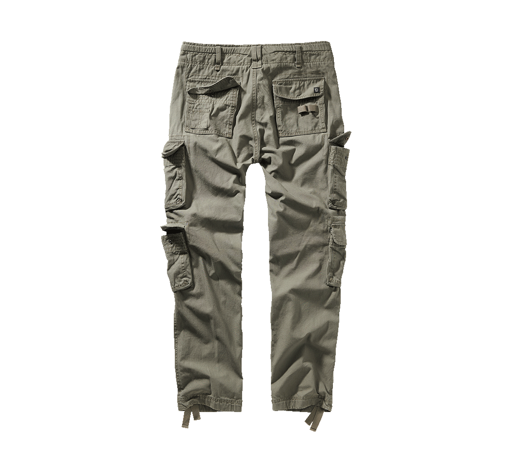 Brandit Pure Slim Fit nohavice, olivové
