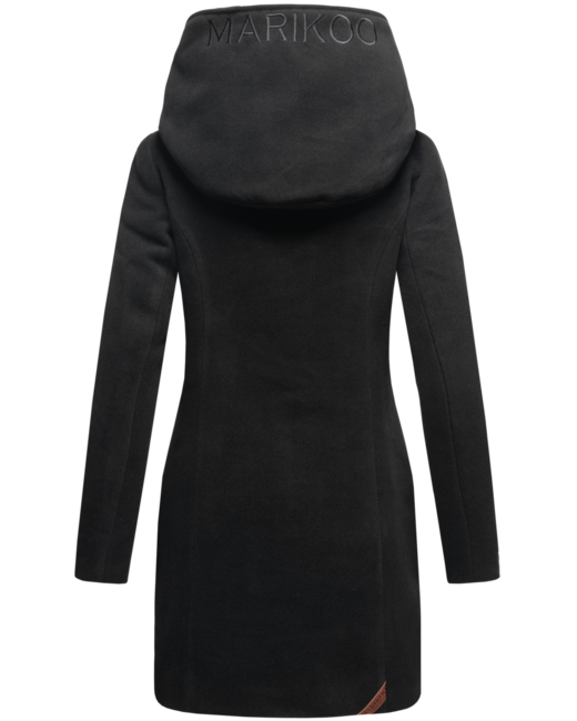Marikoo MAIKOO women's winter coat with hood, black