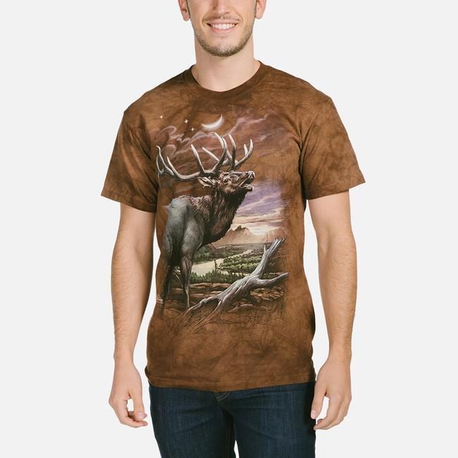 The Mountain тениска 3D Jeleň, унисекс