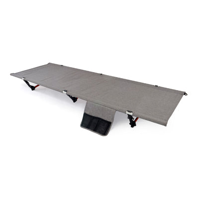 BasicNature кемпингово легло издигнато, 190 cm, сиво