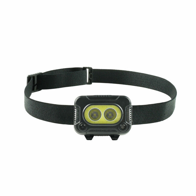 Технически фенер за глава LED CREE XPG-2+LED COB с гумиран корпус USB-C червено светло стробоскоп