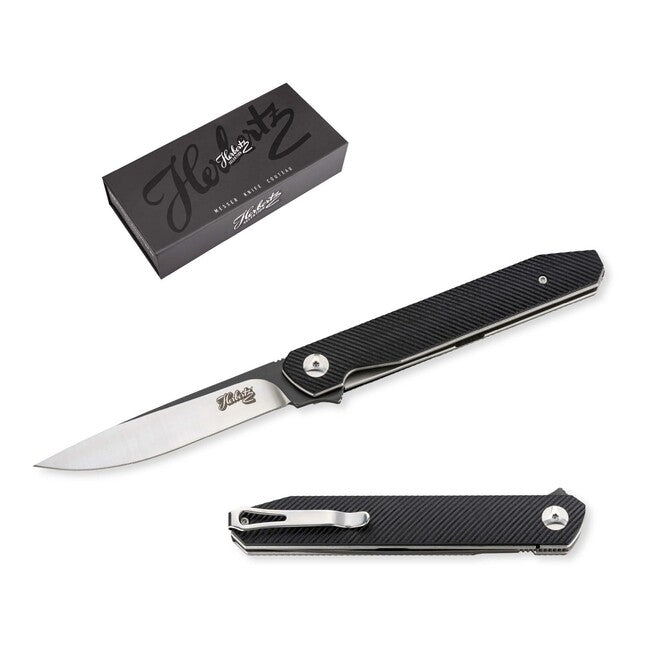 Herbertz Selektion джобен нож с една ръка, черна G10, 10,5cm