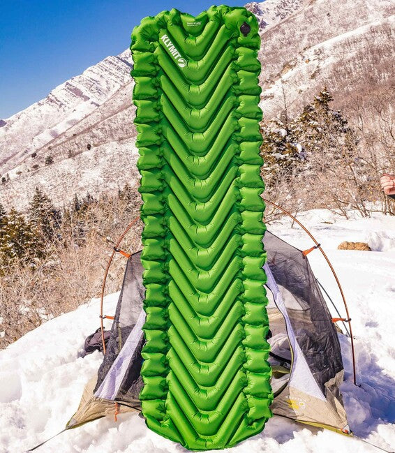Klymit Static V Long термална постелка, зелена