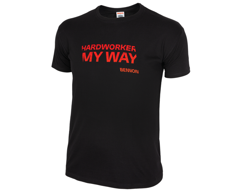 BENNON HARDWORKER тениска, черна