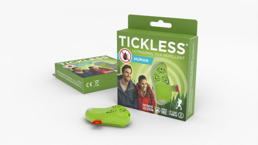Tickless Ултразвуков отпушвач Human против кърлежи, зелена