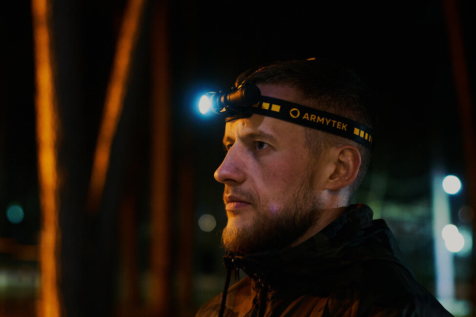 Armytek Elf C2 Cold White LED Headlamp, Battery Powered, 1100 lm, 4800 h, 65 g