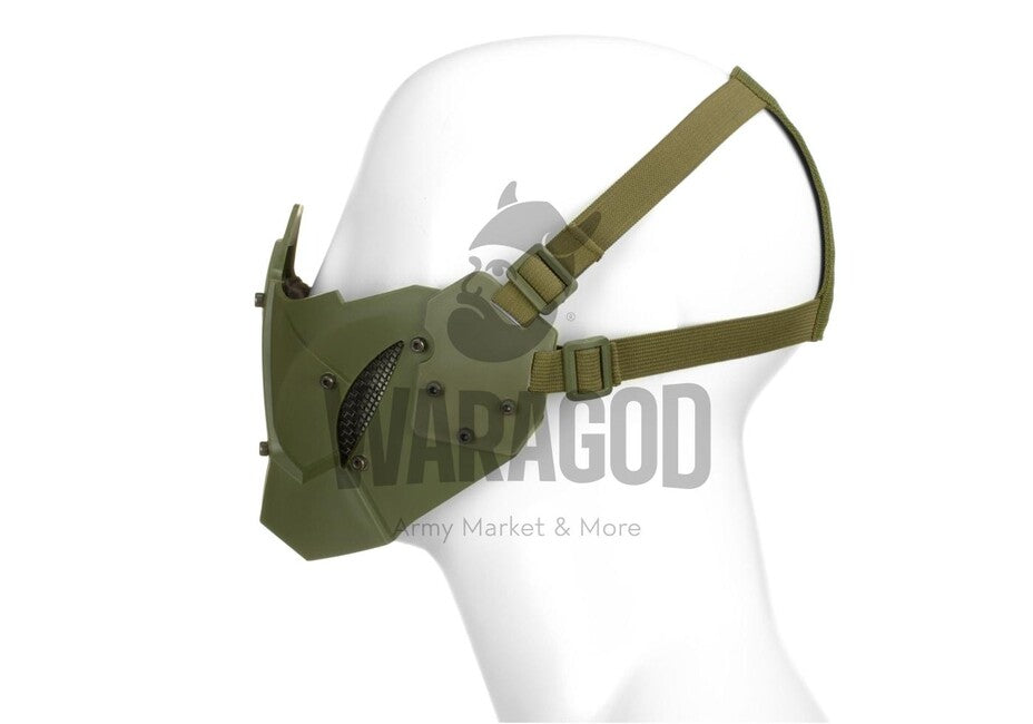 Pirate Arms Warrior полумаска за тарпониране, маслинена