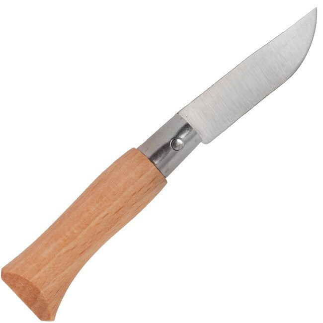 Opinel N°02 сгъваем нож Inox Beech, кафява