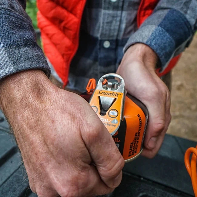 Jetboil CrunchIt™ Fuel Canister Recycling Tool нож за прободаване на празни касетки