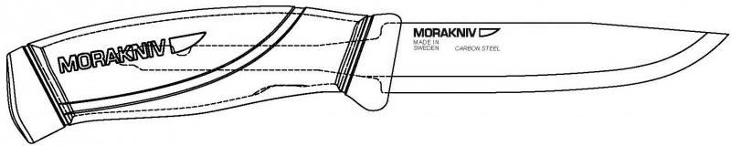 Mora на Sweden Companion нож, черен