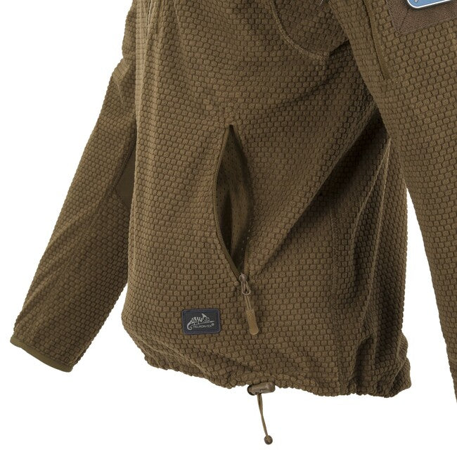 Helikon-Tex ALPHA HOODIE суитшърт Grid Флийс, сива