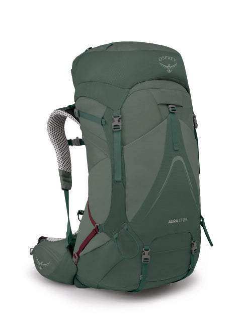 OSPREY AURA AG LT 65 туристическа раница, кошерет/darjeeling пролетен зелен