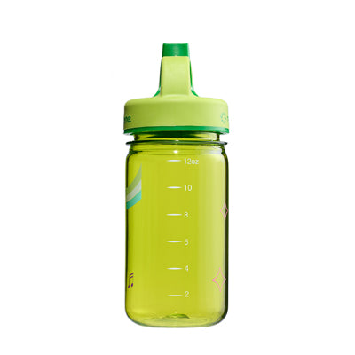 Nalgene Grip-n-Gulp Sustain бутилка за вода детска 0,35 л с капак, зелена, музикален лъв