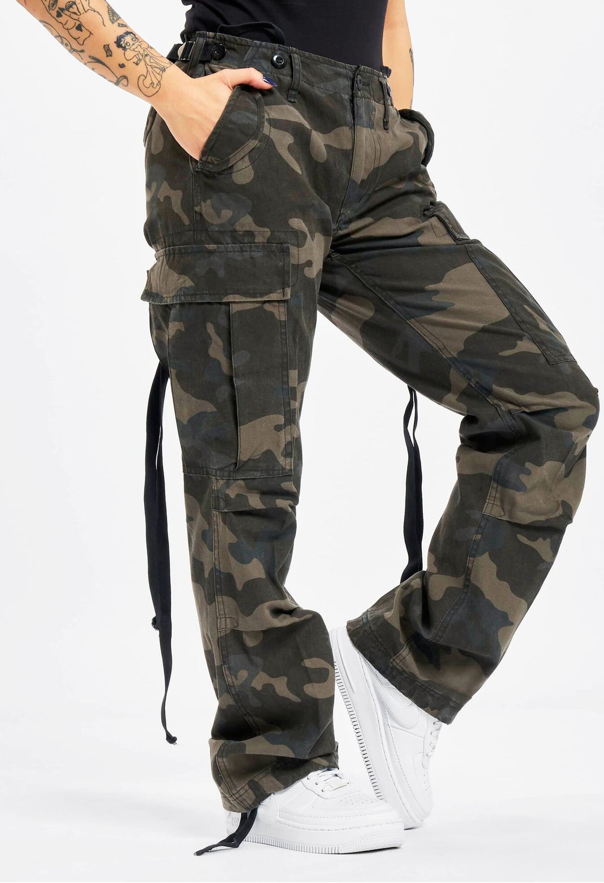Brandit M-65 dámske nohavice, Darkcamo