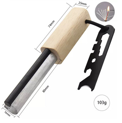 Origin Outdoors Firesteel огниво 2 в 1, кафяво