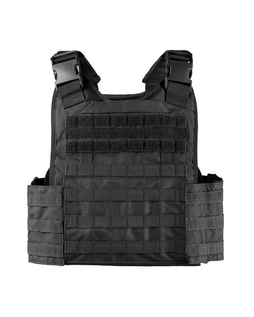 Mil-Tec MOLLE тактически елек носител на плаки, черен