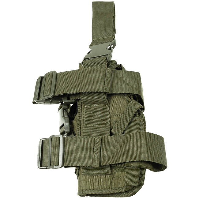 MFH MOLLE бедрен дясностранен кобур за оръжие, OD зелено