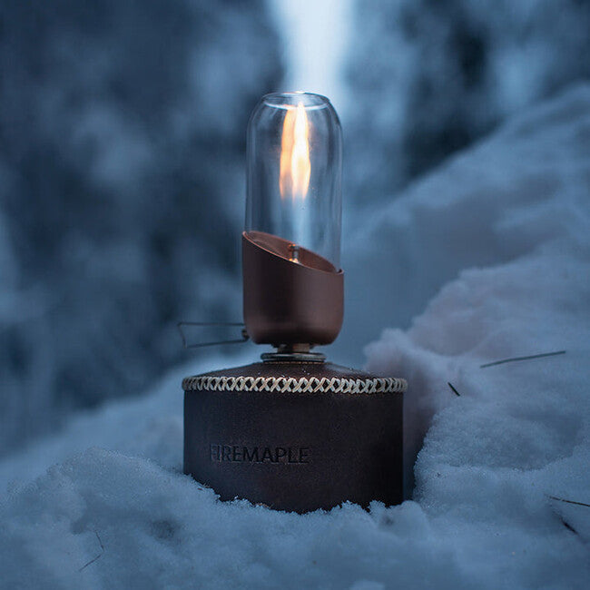 Fire Maple газова лампа с боросиликатно стъкло, червена