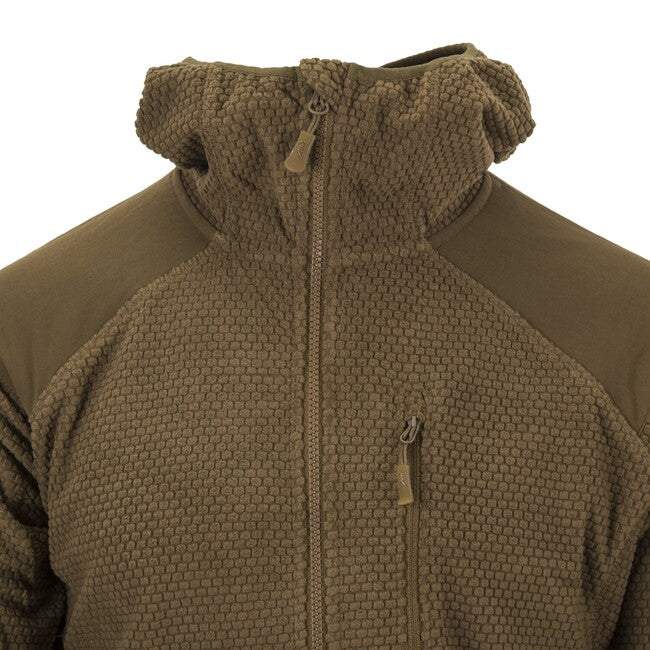 Helikon-Tex ALPHA HOODIE суитшърт Grid Флийс, сива