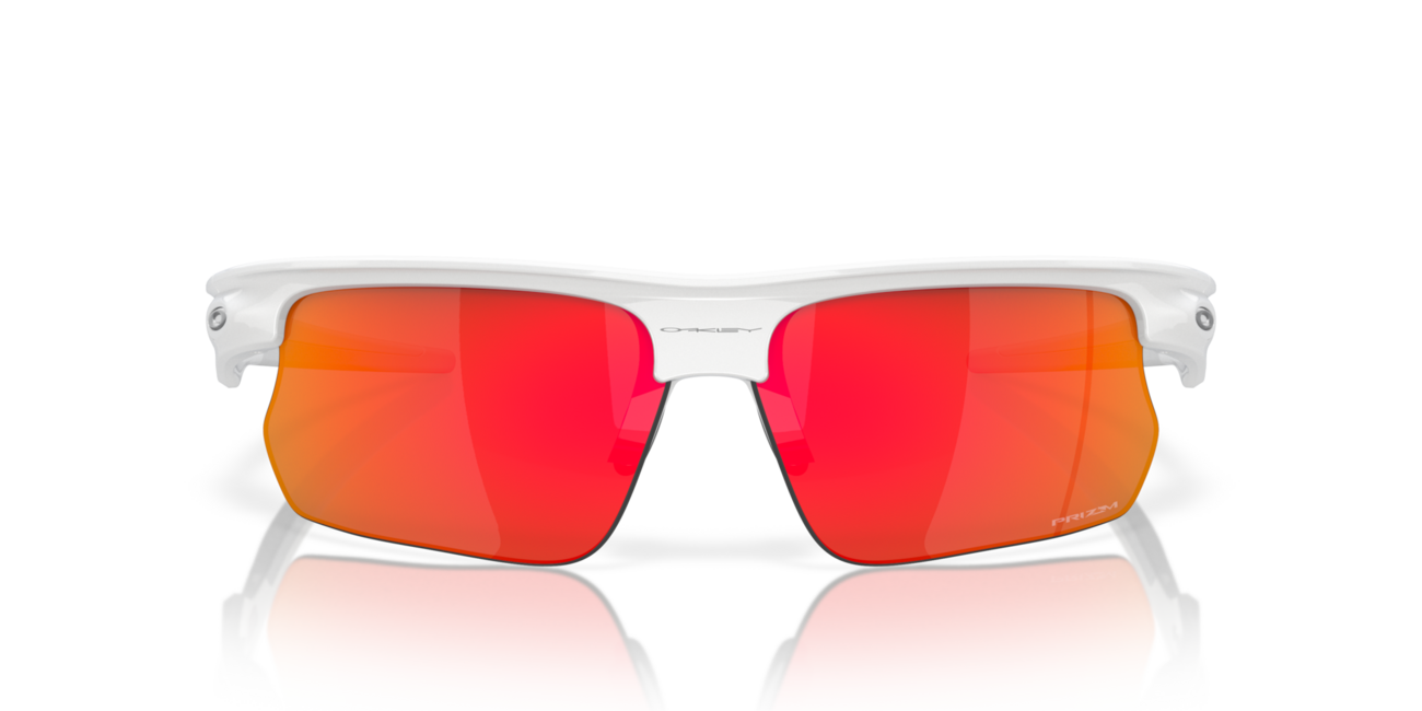 Oakley BISPHAERA слънчеви очила с рамка Polished White и със стъкла Prizm Ruby, 68