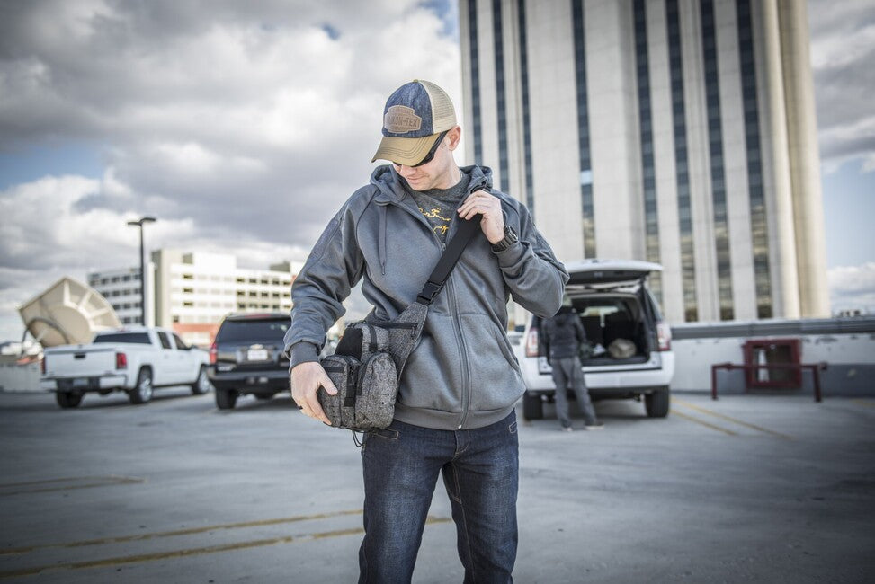 Helikon-Tex URBAN TACTICAL HOODIE суитшърт с цип, Melange сиво