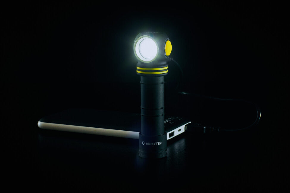 Armytek Elf C2 Cold White LED Headlamp, Battery Powered, 1100 lm, 4800 h, 65 g