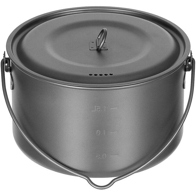 Fox Outdoor титаниево канче с капак, прибл. 1,95 L