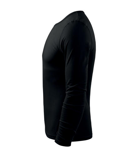 Malfini Fit-T тениска с дълъг ръкав 160g/m2, черна