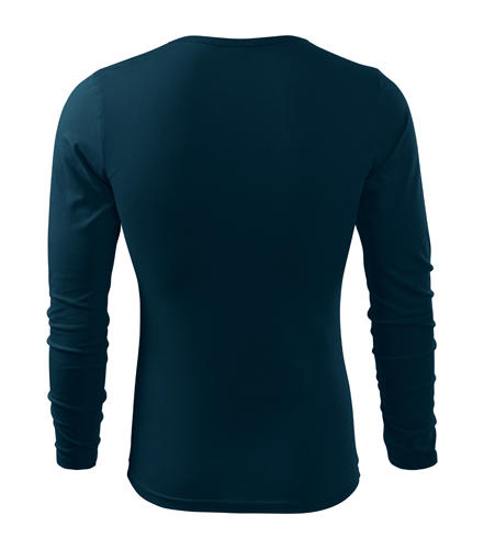 Malfini Fit-T тениска с дълъг ръкав 160g/m2, тъмносиня