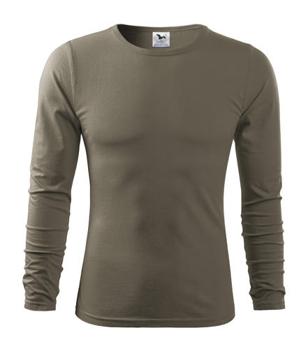 Malfini Fit-T тениска с дълъг ръкав 160g/m2, армейски