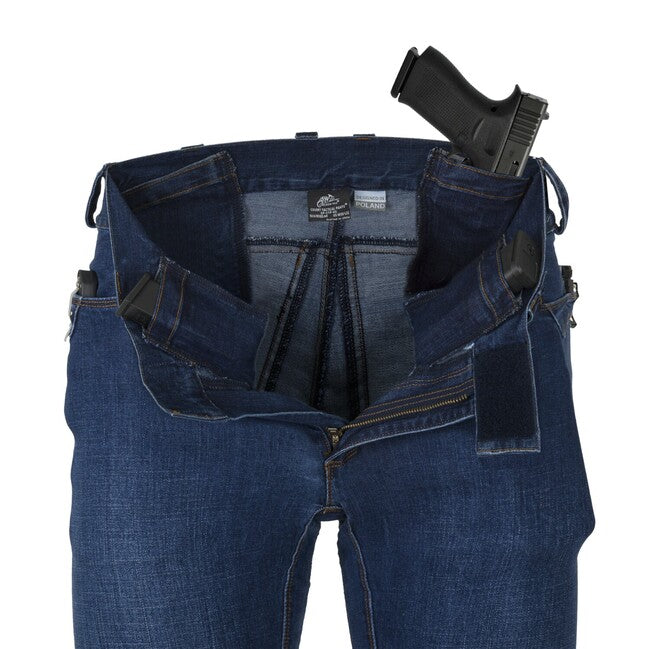 Helikon-Tex COVERT тактически панталон Дънка Mid, Vintage Worn синьо