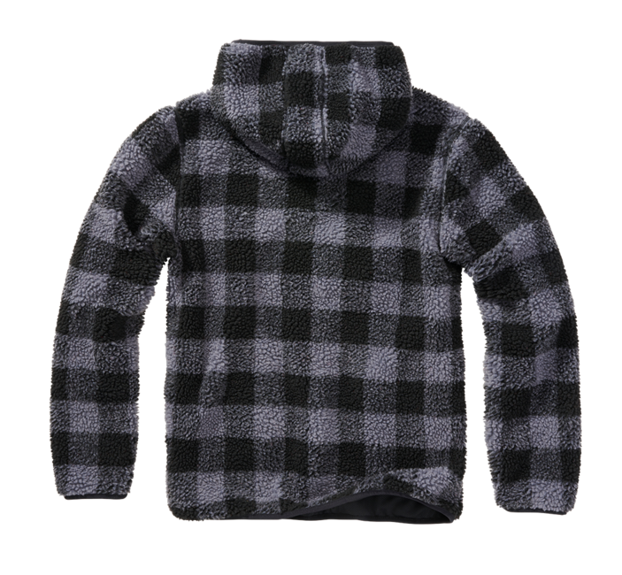 Brandit Teddyfleece Worker флисов суитшърт, черен/сив
