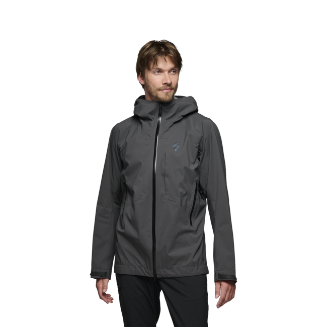 Black Diamond Highline Stretch Shell непромокаемо яке, мъжко, антрацит