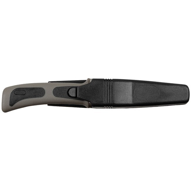 Fox Outdoor газолетен нож, черен, гумена дръжка, с калъф